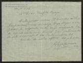 Carta de Alejo Carrera, redactor correspondente de "El Imparcial", a Teófilo Braga