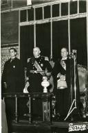 Fotografia de Américo Tomás, Maximino José de Morais Correia e José Carlos Moreira, por ocasião do início do ano lectivo, na Universidade de Coimbra.