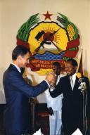 Aníbal com  Joaquim Chissano