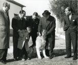 Fotografia de Américo Tomás em Benavente, por ocasião de um almoço com António Calheiros Lopes