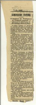 Homenagem Póstuma