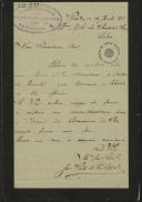 Carta de José Pinto de Sousa Lelo a Teófilo Braga