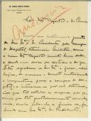 Carta de António Nicolau Pereira para Eurico Cameira e Sousa