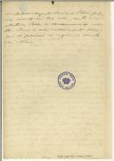 Carta de Teófilo Braga para Maria do Carmo Xavier de Barros Leite