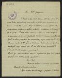 Carta de José António Dentinho a Teófilo Braga