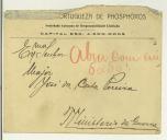 Carta de P. (?) para José da Costa Pereira
