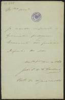 Carta de João E. da C. Coutinho a Teófilo Braga