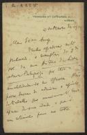 Carta de Edgar Prestage a Teófilo Braga
