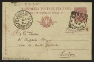 Bilhete-postal de Joaquim de Araújo a Teófilo Braga