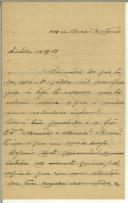Carta de Pedro Cachapuz para António Bessa Pais 