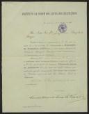 Carta de Manuel Álvaro de Sousa Sá Viana, do Instituto da Ordem dos Advogados Brasileiros, a Teófilo Braga