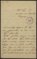 Carta de Maria da Conceição dos Santos a Teófilo Braga