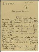 Carta de Ana Rosa Teixeira Gomes para Manuel Teixeira Gomes
