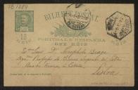 Bilhete-postal de Sousa Viterbo para Teófilo Braga