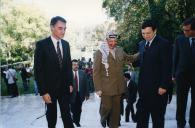 Visita de Yasser Arafat