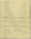 Ofício de de J. Martins (?) para António Bessa Pais 