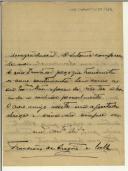 Carta de Francisco de Aragão e Melo enviada a António Bessa Pais lamentando a morte de Sidónio Bernardino Cardoso da Silva Pais