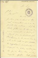 Carta de Joaquim de Vasconcelos para Teófilo Braga
