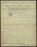 Carta de Artur Álvaro Pereira de Sousa a Teófilo Braga
