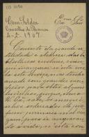 Carta de José Maria Rodrigues Valente a Teófilo Braga