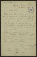 Carta de Giuseppe Gigli a Teófilo Braga