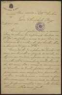 Carta de Joaquim da Cunha Cardoso a Teófilo Braga