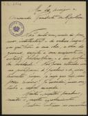 Carta de Carlos de Melo para Teófilo Braga