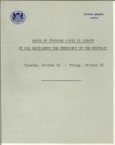 Dates of Proposed Visit to London of His Excellency The President of the Republic