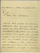 Carta de José de Napoles Raposo para António Bessa Pais 