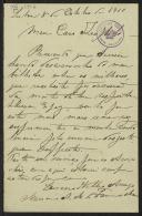 Carta de Mariano A. M. de Faria e Maia a Teófilo Braga