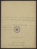 Carta de Luis de Vasconcelos Cruz Sobral a Teófilo Braga