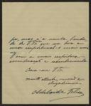 Carta de Adelaide Félix para Teófilo Braga