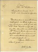 Carta de Carlos Santos para Secretários e ajudantes de Campo de Sidónio Pais