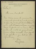 Carta de Luís Gomes para Teófilo Braga