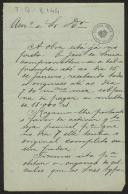 Carta de Magalhães e Moniz a Teófilo Braga