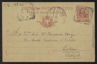 Bilhete-postal de Joaquim de Araújo a Teófilo Braga