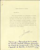 Palavras que o Representante dos Sindicatos da Marinha Mercante tenciona pronunciar, na ocasião dos cumprimentos a Sua Excelência o Ministro da Marinha, em 20/5/1957 às 16 horas