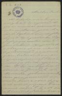 Carta de José Augusto Saraiva a Teófilo Braga