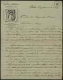 Carta da Livraria Chardron de Lelo & Irmão, Lda a Teófilo Braga