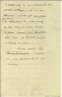 Rascunho de carta de Manuel Teixeira Gomes para o Ministro Edward Grey