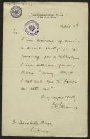 Carta de J. W. Johnson a Teófilo Braga