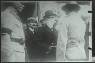 Fotografia de Bernardino Machado, em Roquetoire (França), durante a visita às tropas do Corpo Expedicionário Português (CEP)