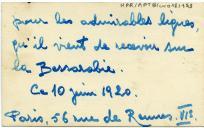 Cartão de visita de Constatin D. Mavrodin