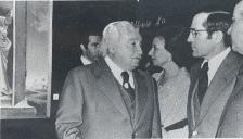 Fotografia de Ramalho Eanes com Manuela Ramalho Eanes e Jorge Amado