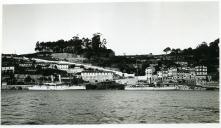 Fotografia do Aviso de guerra francês "Suippe" durante uma visita ao Porto