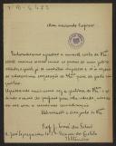 Carta de J. Tomé da Silva para Teófilo Braga