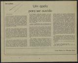 Um apelo para ser ouvido