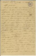 Carta de Teófilo Braga para Maria do Carmo Xavier de Barros Leite