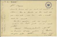 Carta de Adolfo Coelho a Teófilo Braga