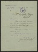 Carta de José L. C. a Teófilo Braga